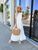 Женский сарафан длинный белого цвета размер 291104 291104 фото