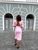 Женское платье с рукавом розового цвета р.L 385645 385645 фото