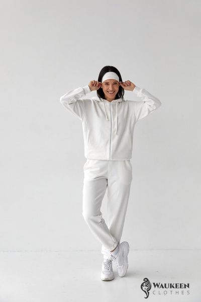 Жіночий спортивний костюм колір білий р.XS 408329 408329 фото