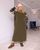 Жіноча тепла сукня колір хакі р.50/52 445912 445912 фото