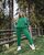 Жіночий прогулянковий костюм колір зелений р.50/52 440975 441011 фото