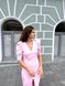 Жіноча сукня з рукавом рожевого кольору р.L 385645 385645 фото 5