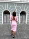 Жіноча сукня з рукавом рожевого кольору р.L 385645 385645 фото 1