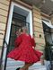 Жіноча сукня колір червоний з квітковим принтом р.оверсайз 450102 450102 фото 5