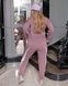 Жіночий прогулянковий костюм рожевого кольору р.50/52 391330 391334 фото 4