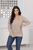 Жіночий светр трикотажний колір світло-бежевий р.48/50 445642 445642 фото