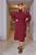 Жіноча ангорова сукня в рубчик колір бордо р.50/52 447228 447228 фото
