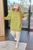 Жіноче худи із тринитки на флісі оливкового кольору оверсайз р.50/56 387265 387263 фото