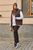 Жіночий костюм трійка з жилеткою колір коричневий р.48/50 444560 444562 фото