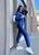 Жіночий спортивний костюм-двійка колір електрик р.58/60 376873 376874 фото