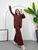Жіночий костюм-двійка колір коричневий р.L 454886 454886 фото