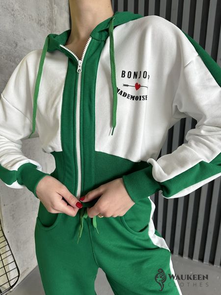 Жіночий спортивний костюм колір зелений р.46/48 450768 450768 фото
