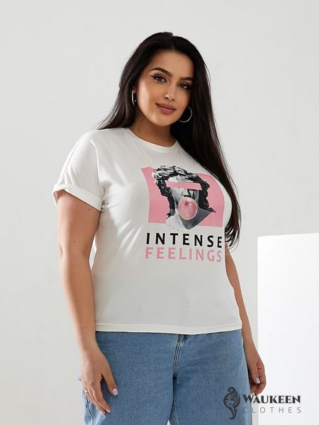 Женская футболка INTENSE цвет молочный р.42/46 433041 433041 фото
