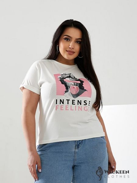 Жіноча футболка INTENSE колір молочний р.42/46 433041 433041 фото