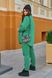 Жіночий костюм прогулянковий зеленого кольору р.58/60 444759 381964 фото 1