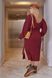 Жіноча ангорова сукня в рубчик колір бордо р.50/52 447228 447228 фото 3
