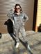 Жіночий костюм двійка колір леопард сірий р.42/44 451907 451907 фото 3