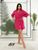 Жіночий мусліновий халат колір малина 437142 437142 фото