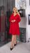 Жіноча сукня на запах із софту колір червоний р.46/48 452553 452553 фото 1