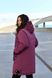 Жіноча куртка-пальто із плащової тканини колір марсал р.48/50 445909 445909 фото 3