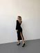 Жіноча сукня міді з велюру колір чорний р.42/44 446392 446392 фото 10