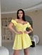 Жіноча сукня міні з мусліну колір жовтий р.42 459486 459486 фото 5