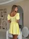 Жіноча сукня міні з мусліну колір жовтий р.42 459486 459486 фото 8