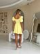 Жіноча сукня міні з мусліну колір жовтий р.42 459486 459486 фото 6
