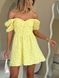 Жіноча сукня міні з мусліну колір жовтий р.42 459486 459486 фото 12