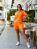 Жіночий костюм шорти та футболка колір помаранчевий 436945 436945 фото