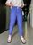 Жіночі брюки мом колір синій р.46/48 436218 436218 фото