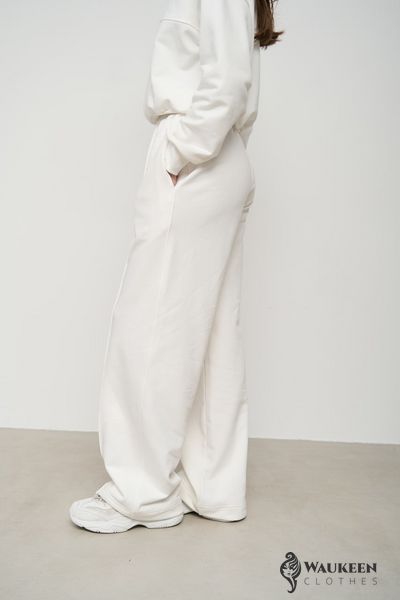 Жіночий костюм двійка колір білий р.L 452727 452727 фото