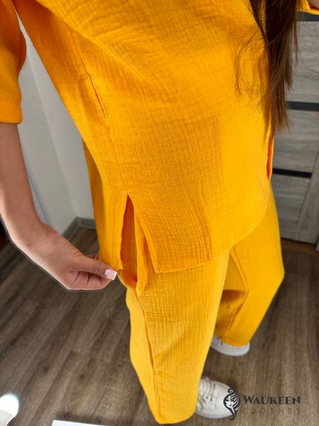 Женский костюм тройка из муслина цвет оранжевый р.50/52 455241 455241 фото