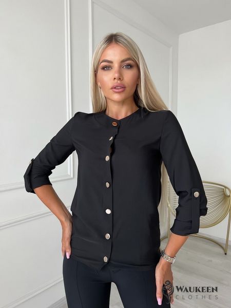 Жіноча блузка софт колір чорний р.42/44 454148 454148 фото