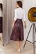 Женская юбка расклешенная из экокожи бордового цвета р.42/44 374412 374412 фото 2