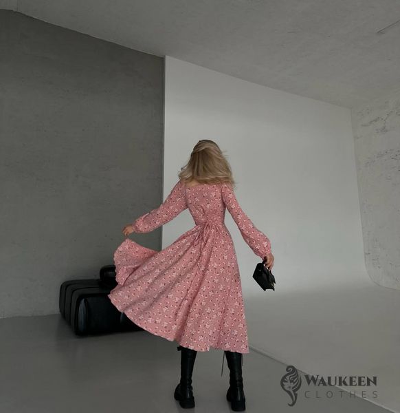 Жіноче плаття з мусліну колір рожевий р.42/44 452523 452523 фото