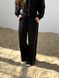 Жіночий костюм з брюками палаццо колір чорний р.42/44 454397 454397 фото 2