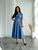Женское платье миди из креп-костюмки цвет джинс р.48 448461 448461 фото
