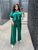 Женский костюм из шелка Армани цвет зеленый р.48/52 454073 454073 фото