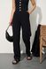 Жіночий мусліновий костюм-двійка колір чорний р.M 459165 459165 фото 10