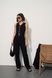 Жіночий мусліновий костюм-двійка колір чорний р.M 459165 459165 фото 5