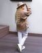 Жіноча куртка з поясом колір мокко р.50/52 441677 441677 фото 3