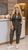 Жіночий костюм двійка з еко шкіри кольору хакі р.46/48 406166 406167 фото