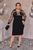 Жіноча сукня приталеного крою колір чорний р.48/50 447418 447418 фото