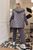 Жіночий костюм трійка з жилеткою колір графіт-сірий р.50/52 450903 450903 фото