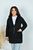 Жіноче пальто із кашеміру колір чорний р.48/50 442807 442815 фото