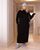 Женское теплое платье цвет черный р.50/52 445911 445911 фото