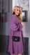 Жіноча сукня на запах із софту колір фіолетовий р.46/48 452552 452552 фото 4