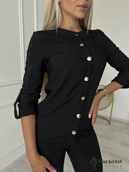 Жіноча блузка софт колір чорний р.48/50 454163 454163 фото