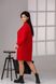 Жіноча сукня вільного крою із ангори червоного кольору р.56/58 385451 385451 фото 2